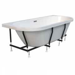 Купить Ванна акриловая "ВАЛЬС МАКСИ 180х80", рама-подставка, фронтальная панель съемная, слив-перелив Вальс (1-01-2-0-9-188к) по цене 112395 руб., в Санкт-Петебруге в интернет магазине 100-Систем, а также дургие товары RADOMIR из раздела Акриловые ванны и Ванны