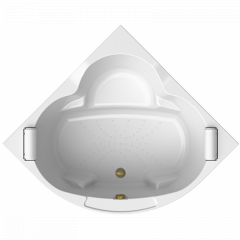 Купить Ванна акриловая "СОРРЕНТО 140х140", рама-подставка, подголовник - 2 шт., фронтальная панель, слив-перелив полуавтомат (бронза, с сифоном) (1-01-4-0-9-038к) по цене 78839 руб., в Санкт-Петебруге в интернет магазине 100-Систем, а также дургие товары RADOMIR из раздела Акриловые ванны и Ванны