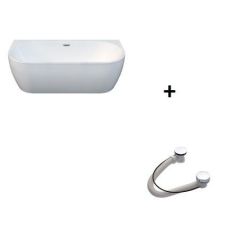 Купить Ванна акриловая "ВАЛЬС МАКСИ 180х80", рама-подставка, фронтальная панель бесшовная, слив-перелив полуавтомат (хром, с сифоном) (1-01-2-0-1-186к) по цене 186732 руб., в Санкт-Петебруге в интернет магазине 100-Систем, а также дургие товары RADOMIR из раздела Акриловые ванны и Ванны