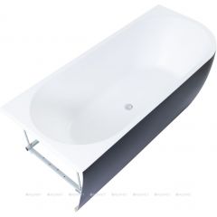 Купить Акриловая ванна Aquanet Family Elegant A 180x80 3805N Matt Finish (панель Black matte) (3805-n-mw-mb) по цене 151060 руб., в Санкт-Петебруге в интернет магазине 100-Систем, а также дургие товары AQUANET из раздела Акриловые ванны и Ванны