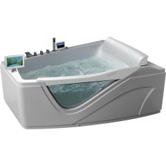 Купить Ванна акриловая Gemy G9056 O R 170х130х75 см, с г/м, а/м, хромотерапия, белая, правая (g9056 o r) по цене 412000 руб., в Санкт-Петебруге в интернет магазине 100-Систем, а также дургие товары  из раздела Гидромассажные ванны и Ванны