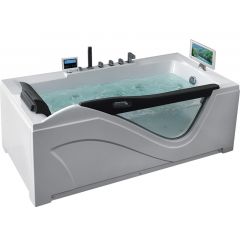 Купить Ванна акриловая Gemy G9055 O R 181х92х75 см, с г/м, а/м, хромотерапия, белая, правая (g9055 o r) по цене 392000 руб., в Санкт-Петебруге в интернет магазине 100-Систем, а также дургие товары  из раздела Гидромассажные ванны и Ванны