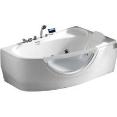 Купить Ванна Gemy G9046-II K R 1700х100 акрил правая, с г/м, а/м, хромотерапия, электронный пульт (g9046 ii k r) по цене 210000 руб., в Санкт-Петебруге в интернет магазине 100-Систем, а также дургие товары  из раздела Гидромассажные ванны и Ванны