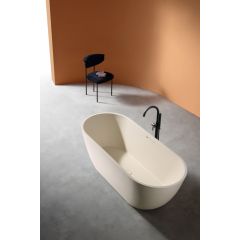 Купить ванна из искусственного камня цвет светло-бежевый матовый слив-перелив в комплекте (am9941mbe) по цене 142000 руб., в Санкт-Петебруге в интернет магазине 100-Систем, а также дургие товары ABBER из раздела Ванны из камня и Ванны