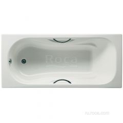 Купить Ванна Roca Malibu 160x70 с отверстиями для ручек, anti-slip 2334G0000 (2334g0000) по цене 67370 руб., в Санкт-Петебруге в интернет магазине 100-Систем, а также дургие товары ROCA из раздела Чугунные ванны и Ванны