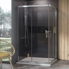 Купить Душевая дверь в нишу 110 см Ravak 10° 1ZJD0U00Z1, transparent, сатин (1zjd0u00z1) по цене 89100 руб., в Санкт-Петебруге в интернет магазине 100-Систем, а также дургие товары RAVAK из раздела Душевые двери и Душевые двери, перегородки