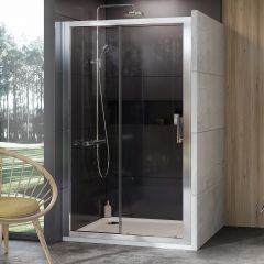 Купить Душевая дверь в нишу 120 см Ravak 10° 0ZVG0C00Z1, transparent, хром (0zvg0c00z1) по цене 71760 руб., в Санкт-Петебруге в интернет магазине 100-Систем, а также дургие товары RAVAK из раздела Душевые двери и Душевые двери, перегородки