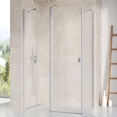 Купить Элемент душевого уголка Ravak Chrome CRV2-100 сатин+транспарент (1qva0u00z1) по цене 67788 руб., в Санкт-Петебруге в интернет магазине 100-Систем, а также дургие товары RAVAK из раздела Душевые двери и Душевые двери, перегородки