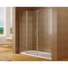 Купить Душевая дверь Aquanet Cinetic 210, прозрачное стекло (AE12-N-120H190U-CT + AE12-F-90H190U-CT) (254244) по цене 44980 руб., в Санкт-Петебруге в интернет магазине 100-Систем, а также дургие товары AQUANET из раздела Душевые двери и Душевые двери, перегородки