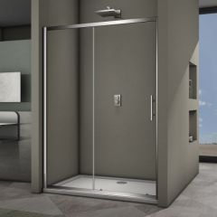 Купить Душевая дверь Vianno 140x190 стекло прозрачное профиль хром VN63-140-01-19C3 (vn63-140-01-19c3) по цене 31373 руб., в Санкт-Петебруге в интернет магазине 100-Систем, а также дургие товары Veconi из раздела Душевые двери и Душевые двери, перегородки