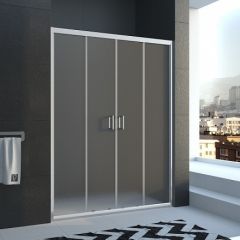 Купить Душевая дверь Vianno 150x185 стекло Рифлёное профиль хром VN45--02-19C1 (vn45-150-02-19c1) по цене 31143 руб., в Санкт-Петебруге в интернет магазине 100-Систем, а также дургие товары Veconi из раздела Душевые двери и Душевые двери, перегородки