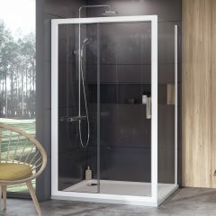 Купить Боковая стенка 100 см Ravak 10° 9UVA0100Z1, transparent, белый (9uva0100z1) по цене 43230 руб., в Санкт-Петебруге в интернет магазине 100-Систем, а также дургие товары RAVAK из раздела Душевые перегородки и Душевые двери, перегородки