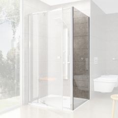 Купить Душевая стенка Ravak Pivot PPS-80 блестящая + стекло транспарент 90G40C00Z1 (90g40c00z1) по цене 31350 руб., в Санкт-Петебруге в интернет магазине 100-Систем, а также дургие товары RAVAK из раздела Душевые перегородки и Душевые двери, перегородки