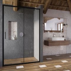 Купить Душевая дверь RAVAK Blix Slim BLSDP2-120 в черном профиле, прозрачное стекло (x0pmg0300z1) по цене 52250 руб., в Санкт-Петебруге в интернет магазине 100-Систем, а также дургие товары RAVAK из раздела Душевые двери и Душевые двери, перегородки