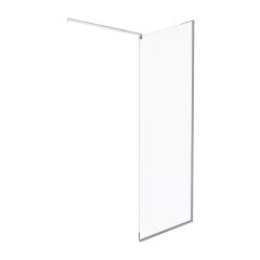 Купить W84WI-80-F1-MTE Душевая перегородка Func 80x200, стекло прозр. 8 мм + покрытие, профиль мат хром (w84wi-80-f1-mte) по цене 30690 руб., в Санкт-Петебруге в интернет магазине 100-Систем, а также дургие товары AM.PM из раздела Душевые перегородки и Душевые двери, перегородки