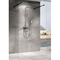 Купить Душевая перегородка ABBER Immer Offen AG68120B8 (ag68120b8) по цене 24500 руб., в Санкт-Петебруге в интернет магазине 100-Систем, а также дургие товары ABBER из раздела Душевые перегородки и Душевые двери, перегородки