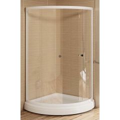 Купить Душевой угол 90 (радиальный), стеклянные шторки (матовые) (1-03-1-0-0-0011) по цене 58003 руб., в Санкт-Петебруге в интернет магазине 100-Систем, а также дургие товары RADOMIR из раздела Душевые ограждения и Душевые кабины и ограждения