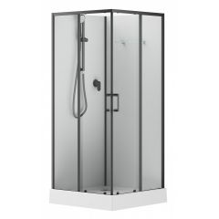 Купить Душевая кабина Aquanet Passion EVO S Black 90x90 (00282009) по цене 45024 руб., в Санкт-Петебруге в интернет магазине 100-Систем, а также дургие товары AQUANET из раздела Душевые кабины и Душевые кабины и ограждения