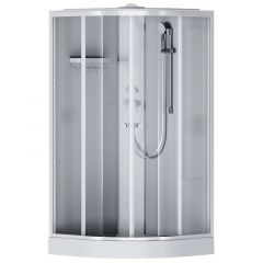 Купить W94C-401-100MT X-Joy кабина душевая  100x100, 1/4 круга,  профиль мат.хром, стекло прозрачное (w94c-401-100mt) по цене 83090 руб., в Санкт-Петебруге в интернет магазине 100-Систем, а также дургие товары AM.PM из раздела Душевые кабины и Душевые кабины и ограждения