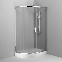 Купить W83G-302U120CT Like Solo Slide 120 Душ. ограждение Like 120x80, стекло прозрачное, проф хром глянц,  (w83g-302u120ct) по цене 57490 руб., в Санкт-Петебруге в интернет магазине 100-Систем, а также дургие товары AM.PM из раздела Душевые ограждения и Душевые кабины и ограждения