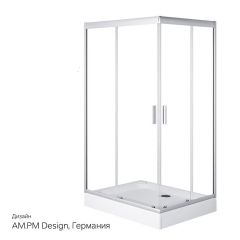 Купить W90G-404-120290-MT Gem Twin Slide 120x90. Душевое ограждение,120x90, профиль мат хром, стекло прозра (w90g-404-120290-mt) по цене 36990 руб., в Санкт-Петебруге в интернет магазине 100-Систем, а также дургие товары AM.PM из раздела Душевые ограждения и Душевые кабины и ограждения