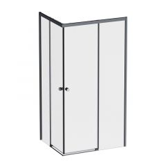 Купить W94G-403-12090-BТ Душевое ограждение X-Joy Square Slide 120х90, черный, прозрачное (w94g-403-12090-bт) по цене 51290 руб., в Санкт-Петебруге в интернет магазине 100-Систем, а также дургие товары AM.PM из раздела Душевые ограждения и Душевые кабины и ограждения