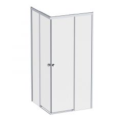 Купить W94G-403-9090-МТ Душевое ограждение X-Joy Square Slide 90х90, мат хром, прозрачное (w94g-403-9090-mt) по цене 48890 руб., в Санкт-Петебруге в интернет магазине 100-Систем, а также дургие товары AM.PM из раздела Душевые ограждения и Душевые кабины и ограждения