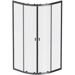 Купить W88G-205-090BT64 X-Joy Twin Slide,  Душевое ограждение без  поддона, 90x90, профиль черный (w88g-205-090bt64) по цене 37990 руб., в Санкт-Петебруге в интернет магазине 100-Систем, а также дургие товары AM.PM из раздела Душевые ограждения и Душевые кабины и ограждения