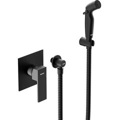 Купить 537510300 Gala Смеситель монтируемый в стену с гиг.душем, черный (537510300) по цене 18690 руб., в Санкт-Петебруге в интернет магазине 100-Систем, а также дургие товары DAMIXA из раздела Гигиенический душ со смесителем и Гигиенический душ