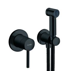 Купить KLUDI BOZZ Гигиенический набор, комплект, черный матовый, арт. 389983976 (389983976) по цене 29950 руб., в Санкт-Петебруге в интернет магазине 100-Систем, а также дургие товары Kludi из раздела Гигиенический душ со смесителем и Гигиенический душ