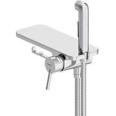 Купить 773500001 Jupiter, смеситель монтируемый в стену с гиг. душем и полкой, хром (773500001) по цене 11190 руб., в Санкт-Петебруге в интернет магазине 100-Систем, а также дургие товары DAMIXA из раздела Гигиенический душ со смесителем и Гигиенический душ