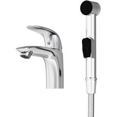 Купить 310300001 Eclipse, смеситель для умывальника с гиг. душем, хром (310300001) по цене 15890 руб., в Санкт-Петебруге в интернет магазине 100-Систем, а также дургие товары DAMIXA из раздела Гигиенический душ со смесителем и Гигиенический душ