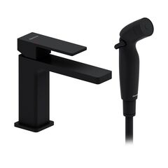 Купить 530300300 Gala смеситель для умывальника с гигиеническим душем, черный матовый (530300300) по цене 21390 руб., в Санкт-Петебруге в интернет магазине 100-Систем, а также дургие товары DAMIXA из раздела Гигиенический душ со смесителем и Гигиенический душ