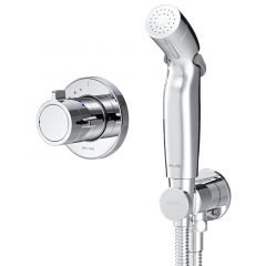 Купить F0H85A400 X-Joy  гигиенический набор для скрытого монтажа со встроенным смесителем для душа с ТМС (f0h85a400) по цене 24790 руб., в Санкт-Петебруге в интернет магазине 100-Систем, а также дургие товары AM.PM из раздела Гигиенический душ со смесителем и Гигиенический душ