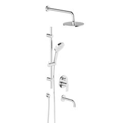 Купить 947540000 Apollo встраиваемая душевая система с ванно-душевым смесителем и изливом, хром (947540000) по цене 37190 руб., в Санкт-Петебруге в интернет магазине 100-Систем, а также дургие товары DAMIXA из раздела Душевые комплекты встраиваемого монтажа и Душевые комплекты встраиваемого монтажа