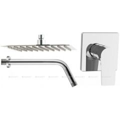 Купить Встр. Смеситель c верхним душем STATIC 1.08 (257151) по цене 13120 руб., в Санкт-Петебруге в интернет магазине 100-Систем, а также дургие товары AQUANET из раздела Душевые комплекты встраиваемого монтажа и Душевые комплекты встраиваемого монтажа
