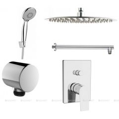 Купить Встр. Смеситель c верх. и ручным душем STATIC 2.07 (257163) по цене 20650 руб., в Санкт-Петебруге в интернет магазине 100-Систем, а также дургие товары AQUANET из раздела Душевые комплекты встраиваемого монтажа и Душевые комплекты встраиваемого монтажа