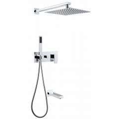 Купить Душевая система ABBER Daheim AF8217 скрытого монтажа с изливом, хром (af8217) по цене 32100 руб., в Санкт-Петебруге в интернет магазине 100-Систем, а также дургие товары ABBER из раздела Душевые комплекты встраиваемого монтажа и Душевые комплекты встраиваемого монтажа