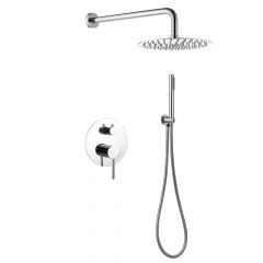 Купить Душевая система ABBER Emotion AF8818 скрытого монтажа без излива, хром (af8818) по цене 29300 руб., в Санкт-Петебруге в интернет магазине 100-Систем, а также дургие товары ABBER из раздела Душевые комплекты встраиваемого монтажа и Душевые комплекты встраиваемого монтажа