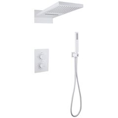 Купить Душевая система ABBER Weiss Insel AF8052W скрытого монтажа без излива, термостат, белый (af8052w) по цене 78400 руб., в Санкт-Петебруге в интернет магазине 100-Систем, а также дургие товары ABBER из раздела Душевые комплекты встраиваемого монтажа и Душевые комплекты встраиваемого монтажа