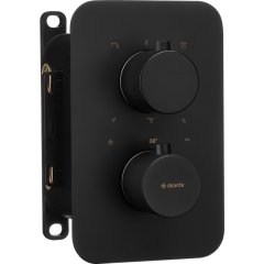 Купить BXY_NEBT DEANTE Внешняя часть смесителя ROUND ,3 выхода,установка с THERMOSTATIC BOX BXY_X44T (черн) (bxy_nebt) по цене 21766 руб., в Санкт-Петебруге в интернет магазине 100-Систем, а также дургие товары DEANTE из раздела Смесители для встраиваемых систем и Комплектующие для встраиваемых систем