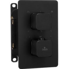 Купить BXY_NECT DEANTE Внешняя часть смесителя SQUOVAL,3 выхода,установка с THERMOSTATIC BOX BXY_X44T(черн) (bxy_nect) по цене 26295 руб., в Санкт-Петебруге в интернет магазине 100-Систем, а также дургие товары DEANTE из раздела Смесители для встраиваемых систем и Комплектующие для встраиваемых систем