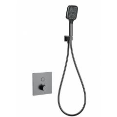 Купить Смеситель для душа с термостатом встраиваемый WONZON & WOGHAND, Темный графит (WW-D1017-B-BGG) (ww-d1017-b-bgg) по цене 41651 руб., в Санкт-Петебруге в интернет магазине 100-Систем, а также дургие товары WONZON & WOGHAND из раздела Смесители для встраиваемых систем и Комплектующие для встраиваемых систем