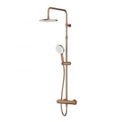 Купить F0785A444 X-Joy, душ.система:  см-ль д/душа с ТМС, душ.штанга,верхний душ 220мм, ручн душ, роз.золо (f0785a444) по цене 64090 руб., в Санкт-Петебруге в интернет магазине 100-Систем, а также дургие товары AM.PM из раздела Душевые стойки и Душевые стойки, системы, панели, гарнитуры