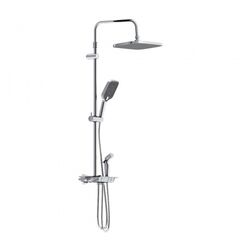 Купить 953770000 Gala ДС с ванно-душевым ТМС смесителем-полкой и гиг.душем, хром (953770000) по цене 116590 руб., в Санкт-Петебруге в интернет магазине 100-Систем, а также дургие товары DAMIXA из раздела Душевые стойки и Душевые стойки, системы, панели, гарнитуры