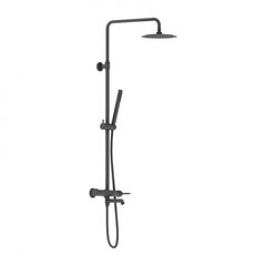 Купить 936740300 Scandinavian Pure душевая система с ванно душевым смесителем, чёрный (936740300) по цене 23990 руб., в Санкт-Петебруге в интернет магазине 100-Систем, а также дургие товары DAMIXA из раздела Душевые стойки и Душевые стойки, системы, панели, гарнитуры