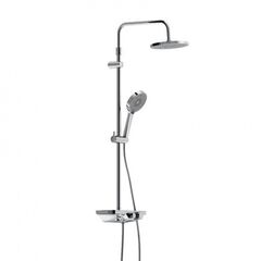 Купить 947730000 Apollo душевая система с ванно-душевым смесителем-полкой, хром (947730000) по цене 51290 руб., в Санкт-Петебруге в интернет магазине 100-Систем, а также дургие товары DAMIXA из раздела Душевые стойки и Душевые стойки, системы, панели, гарнитуры