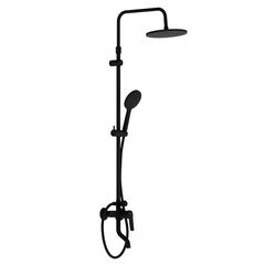 Купить 977740300 Jupiter душевая система с ванно-душевым смесителем, черный (977740300) по цене 20990 руб., в Санкт-Петебруге в интернет магазине 100-Систем, а также дургие товары DAMIXA из раздела Душевые стойки и Душевые стойки, системы, панели, гарнитуры
