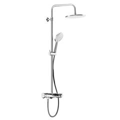 Купить 977750000 Jupiter душевая система с душевым ТМС смесителем-полкой, хром (977750000) по цене 45290 руб., в Санкт-Петебруге в интернет магазине 100-Систем, а также дургие товары DAMIXA из раздела Душевые стойки и Душевые стойки, системы, панели, гарнитуры