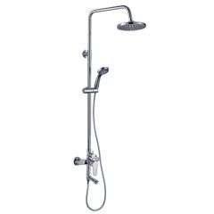 Купить Смеситель Rossinka S35-46 для ванны и душа с регулируемой высотой штанги и лейкой "Тропический дождь" (s35-46) по цене 13390 руб., в Санкт-Петебруге в интернет магазине 100-Систем, а также дургие товары ROSSINKA из раздела Душевые стойки и Душевые стойки, системы, панели, гарнитуры